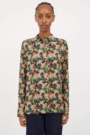 Black & Multi Floral Blouse