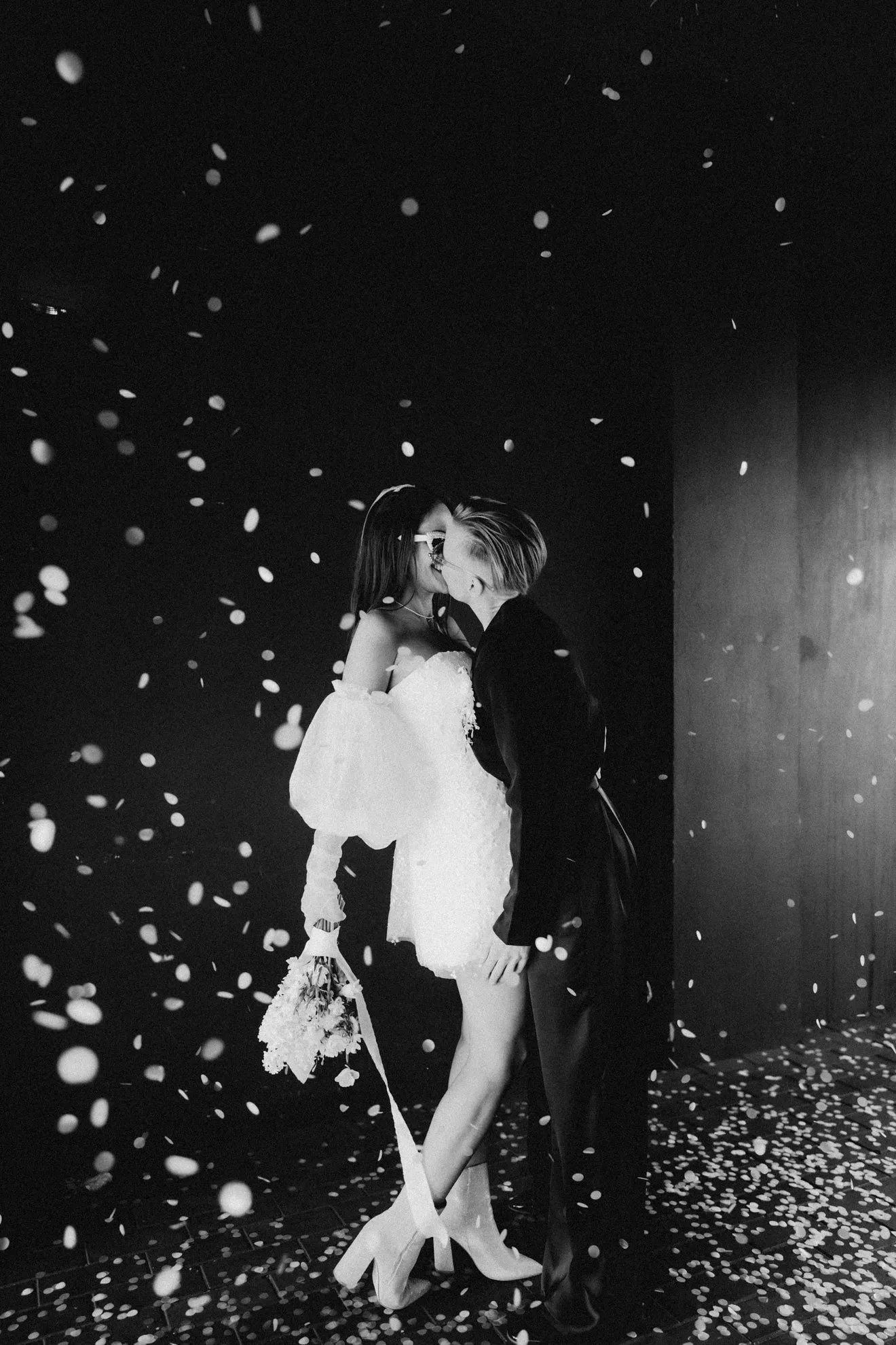 Confetti Mini Bridal Dress
