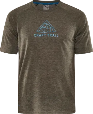 Craft Men&#x27;s Advance Trail Wool Short Sleeve Tee  Juniper/Melange | Buy Craft Men&#x27;s Advance Trail Wool Short Sleeve Tee  Juniper/Melange here | Outnorth