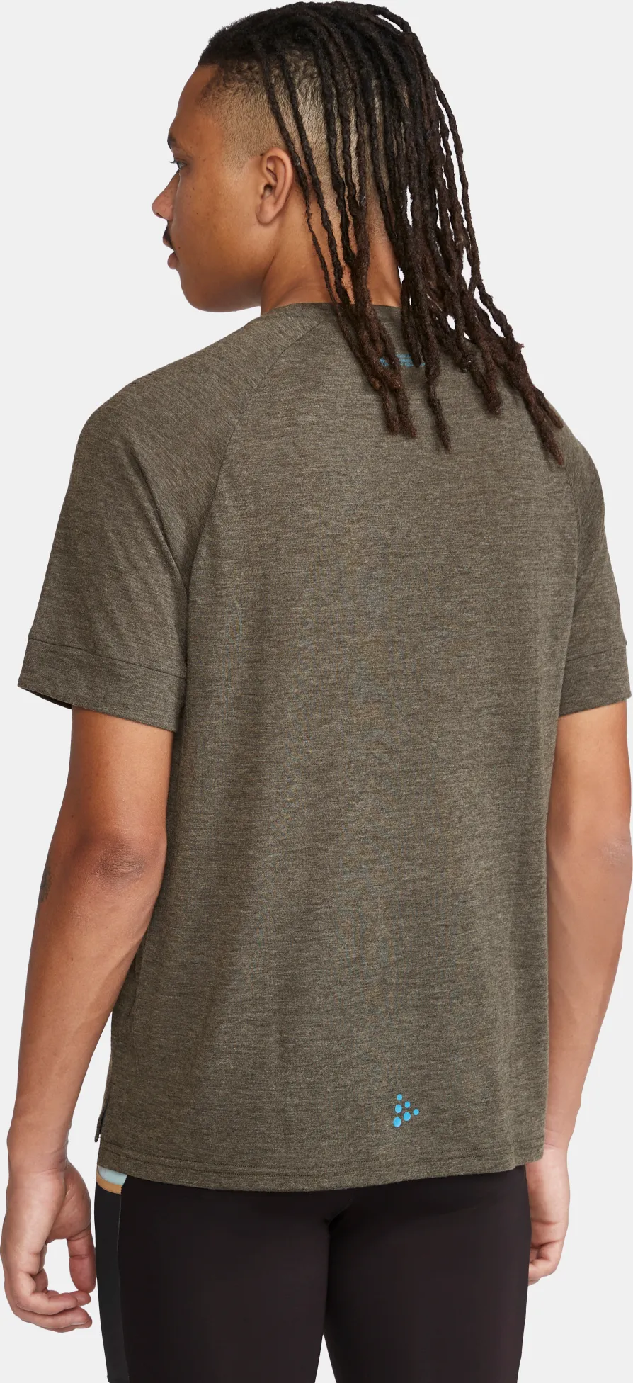 Craft Men&#x27;s Advance Trail Wool Short Sleeve Tee  Juniper/Melange | Buy Craft Men&#x27;s Advance Trail Wool Short Sleeve Tee  Juniper/Melange here | Outnorth