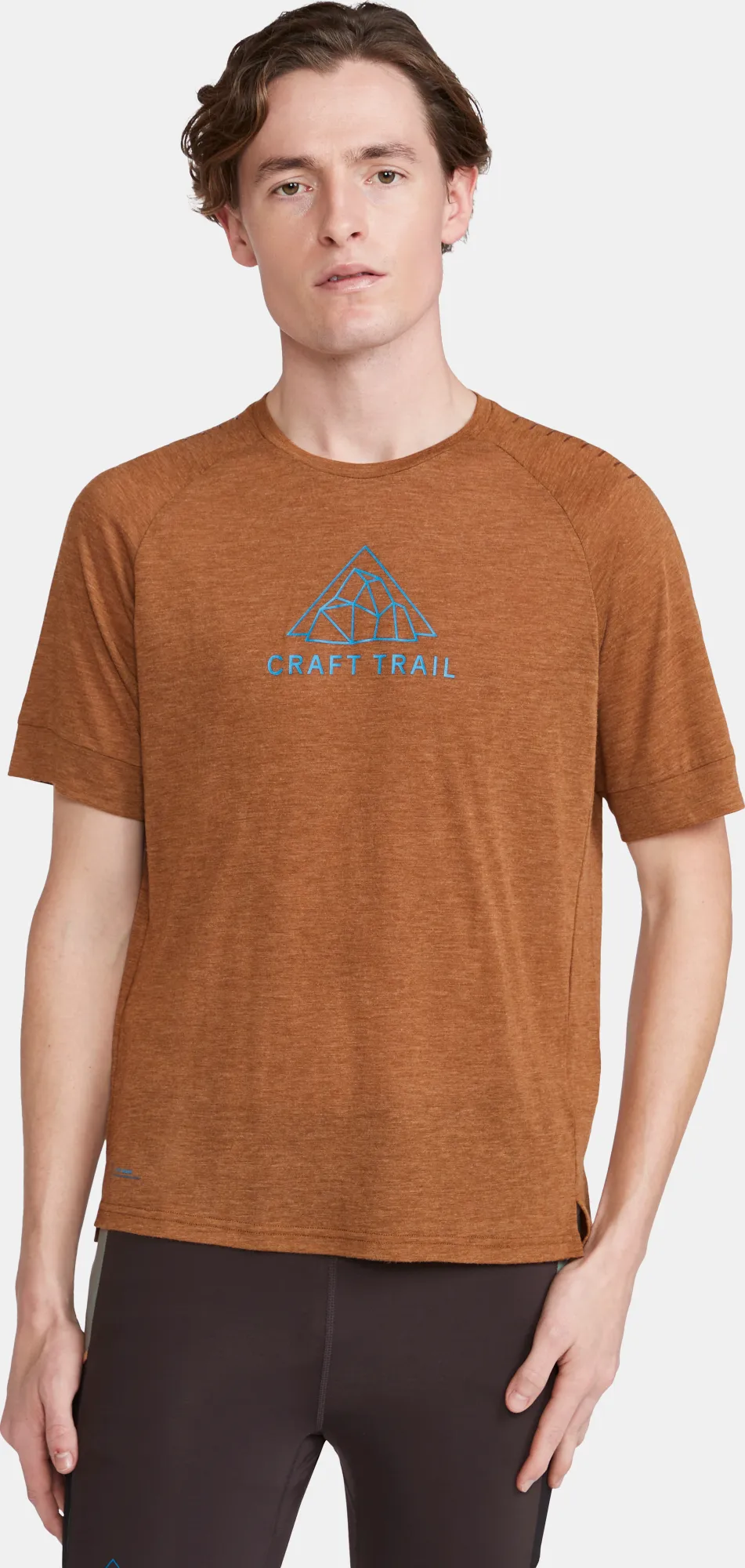 Craft Men&#x27;s Advance Trail Wool Short Sleeve Tee  Roots/Melange | Buy Craft Men&#x27;s Advance Trail Wool Short Sleeve Tee  Roots/Melange here | Outnorth