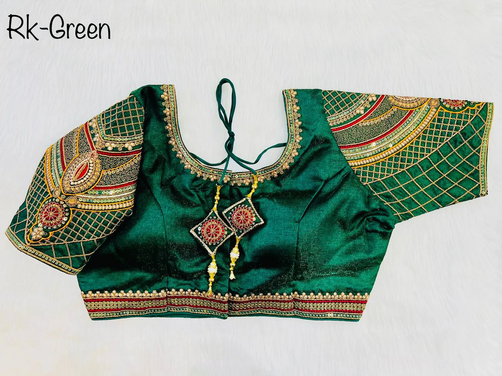 DECENT COPPER WORK BLOUSE