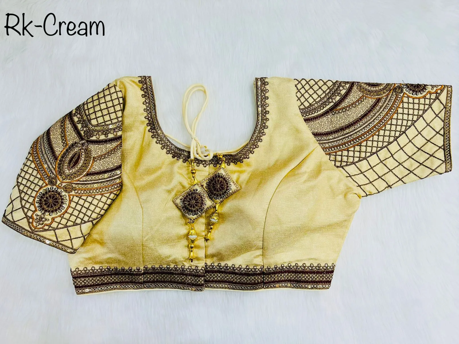 DECENT COPPER WORK BLOUSE