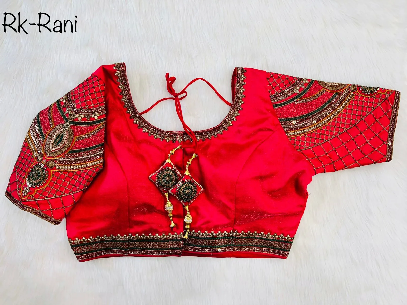 DECENT COPPER WORK BLOUSE