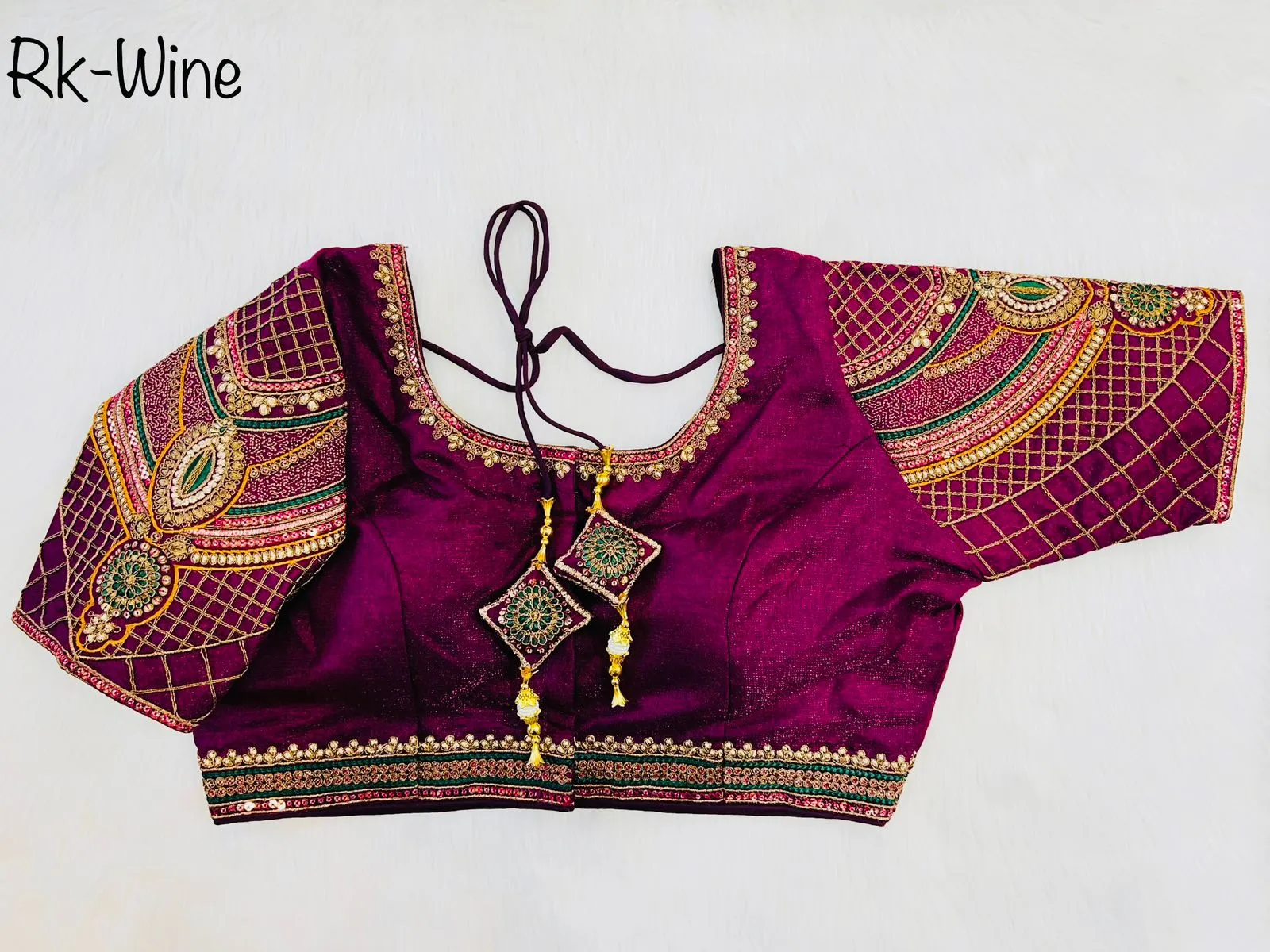 DECENT COPPER WORK BLOUSE
