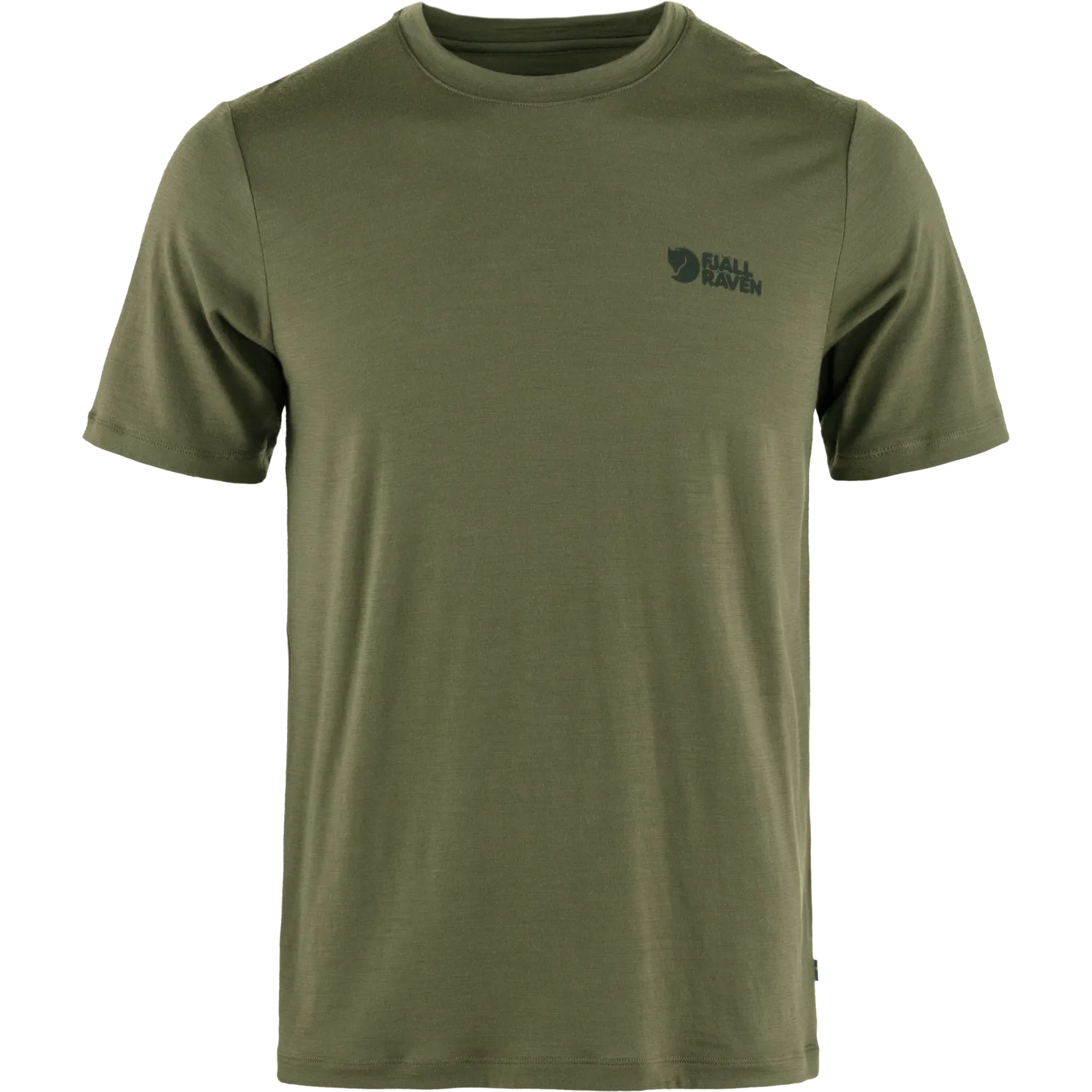 Fjällräven Men&#x27;s Abisko Wool Logo Short Sleeve Laurel Green | Buy Fjällräven Men&#x27;s Abisko Wool Logo Short Sleeve Laurel Green here | Outnorth