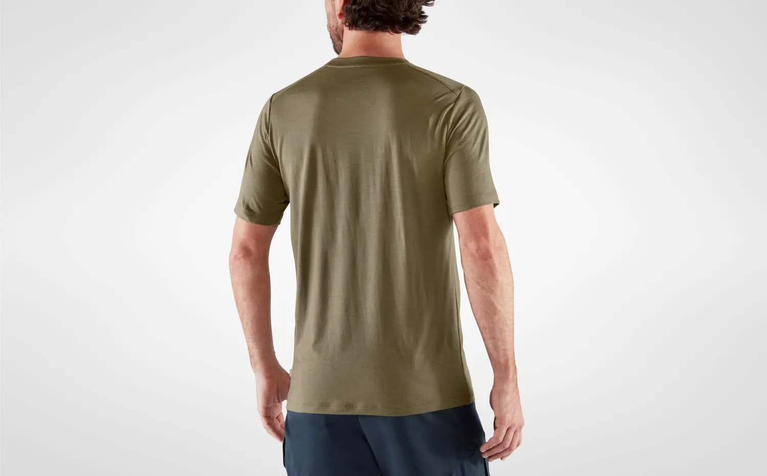 Fjällräven Men&#x27;s Abisko Wool Short Sleeve Dark Navy | Buy Fjällräven Men&#x27;s Abisko Wool Short Sleeve Dark Navy here | Outnorth