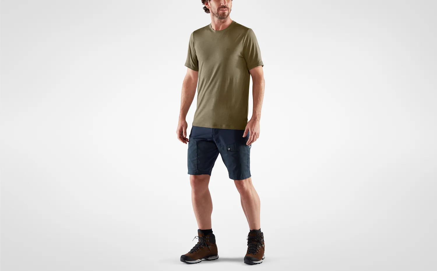 Fjällräven Men&#x27;s Abisko Wool Short Sleeve Dark Navy | Buy Fjällräven Men&#x27;s Abisko Wool Short Sleeve Dark Navy here | Outnorth