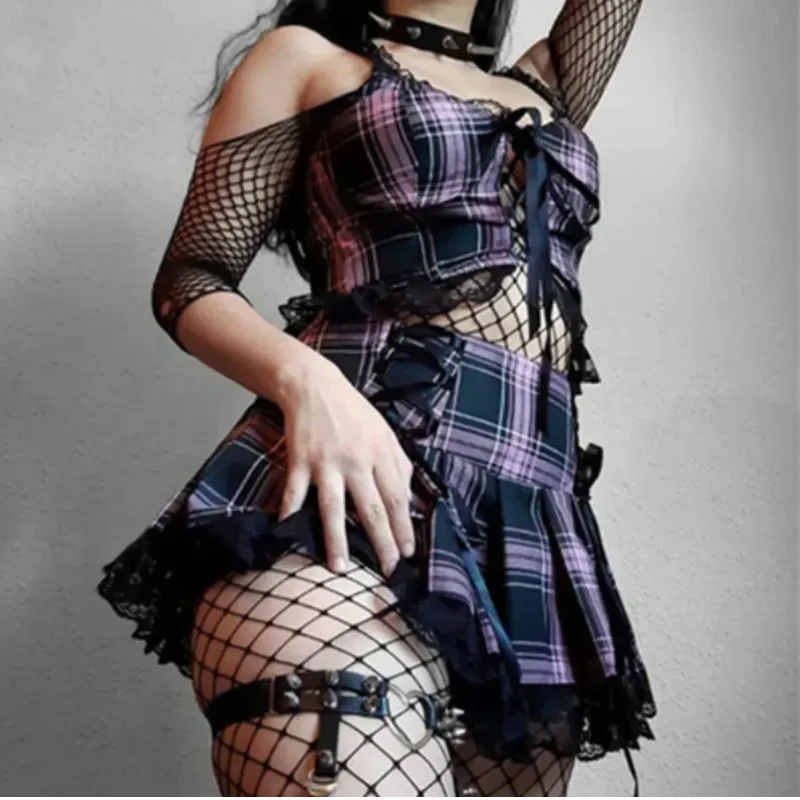 Kawaii Dark High Waist Skirt