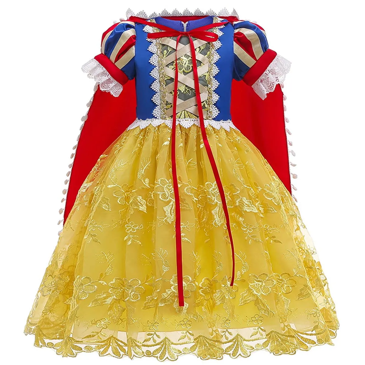 KAWELL Deluxe Snow Costume Generic Dress Up for Girls Party