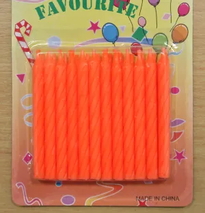 Twist Candles- Orange