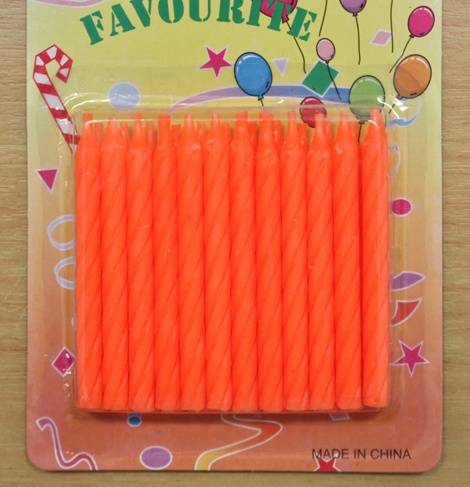 Twist Candles- Orange