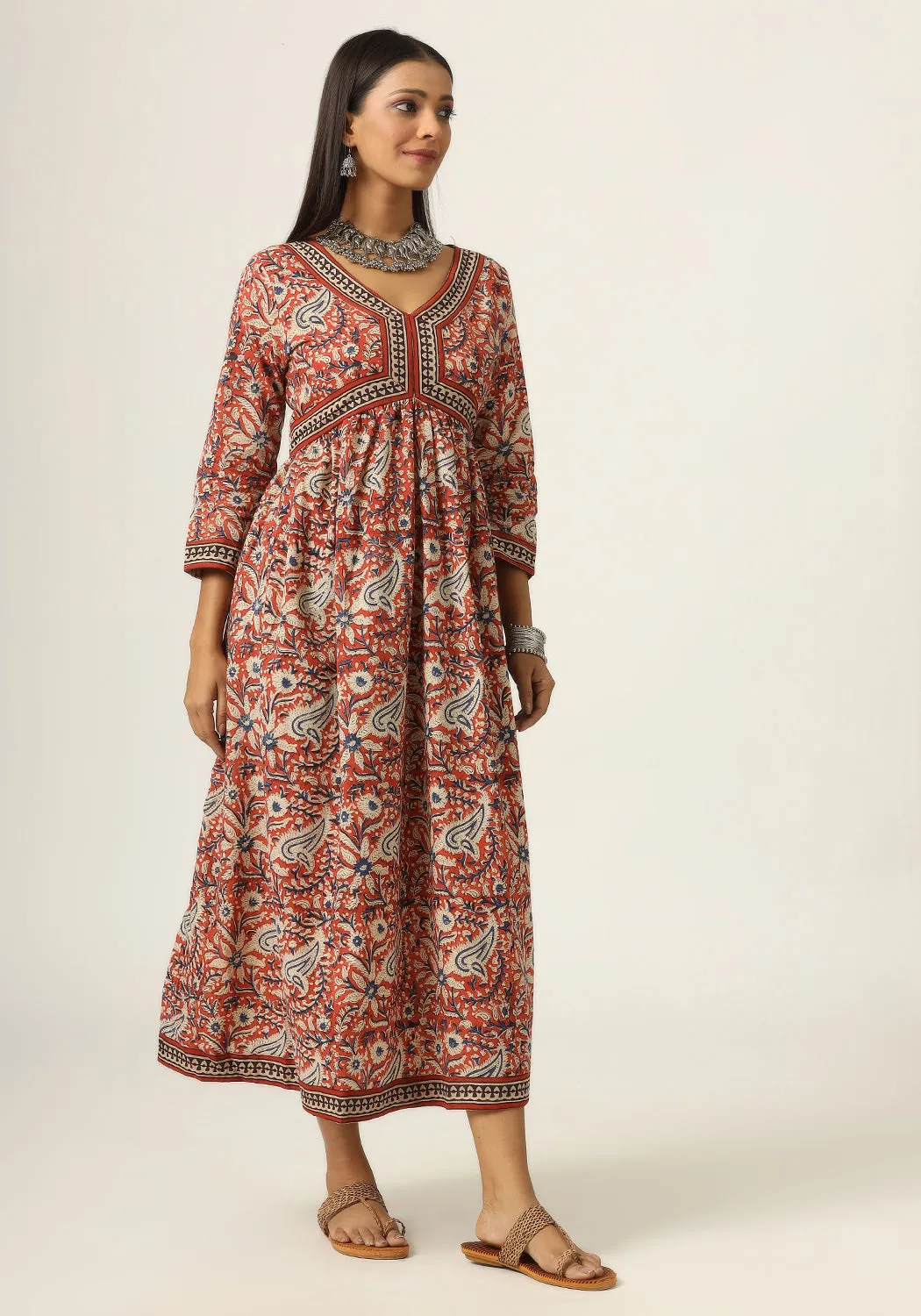 Vintage Charm Cotton Dress